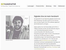 Tablet Screenshot of dcpmanufaktur.de
